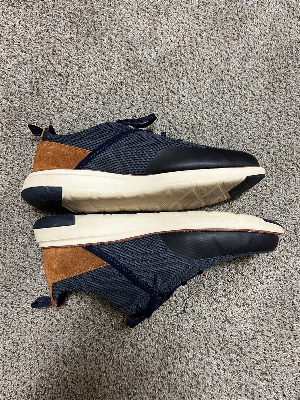Cole Haan Navy Mesh Lace-Up Sneakers with Tan Suede Trim
Zero Grand